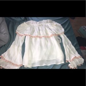 Altar’d state off the shoulder shirt